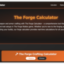 Forge Calculator