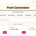 Font generator