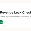 Revenue Leak Scorecard
