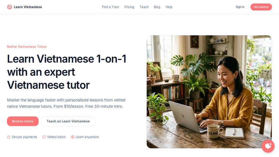Screenshot of Learn Vietnamese