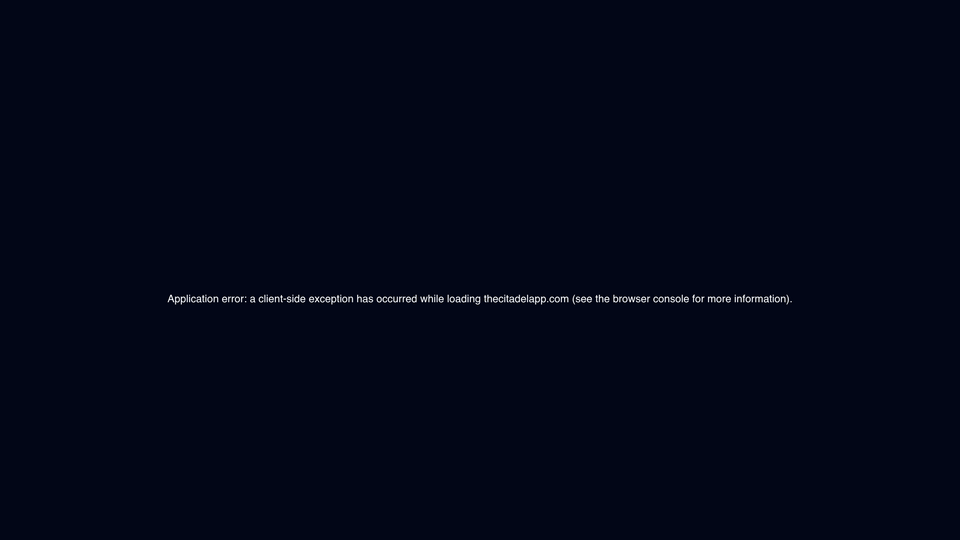 Screenshot of The Citadel App