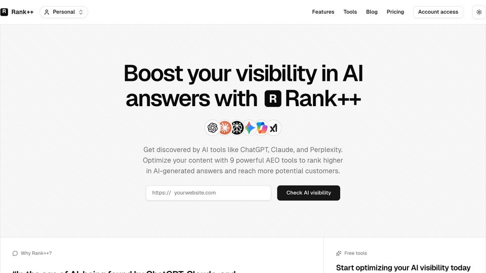 Screenshot of Rank++
