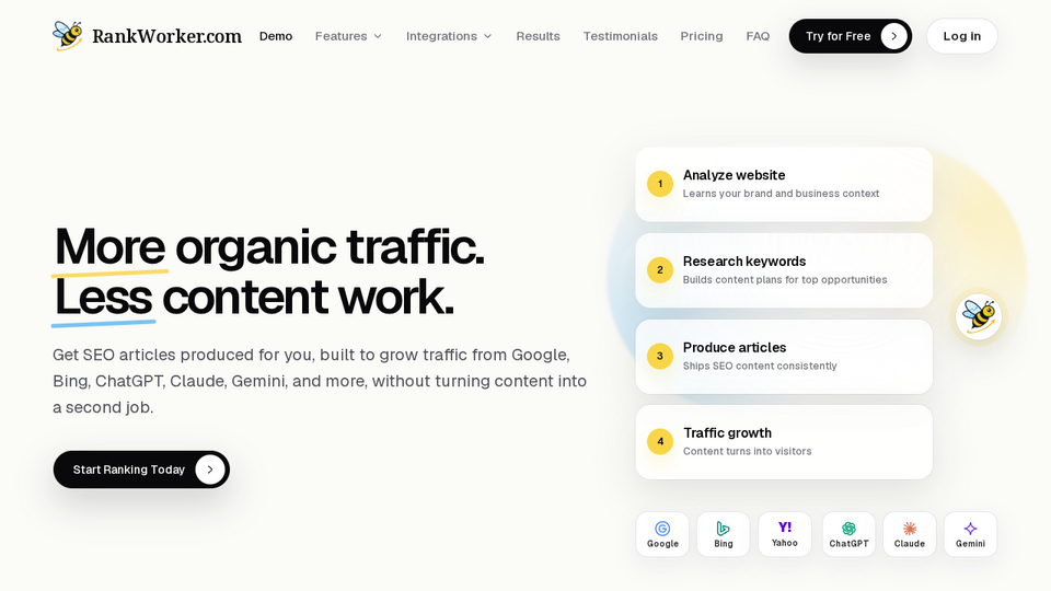Screenshot of RankWorker