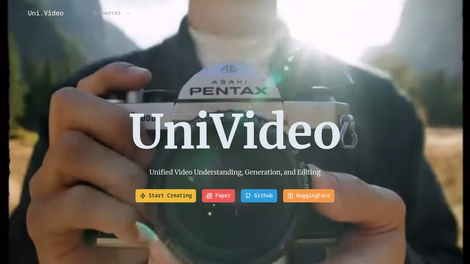 Screenshot of UniVideo