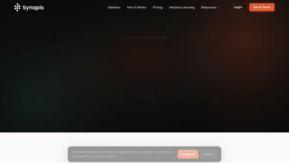 Screenshot of Synapis.io
