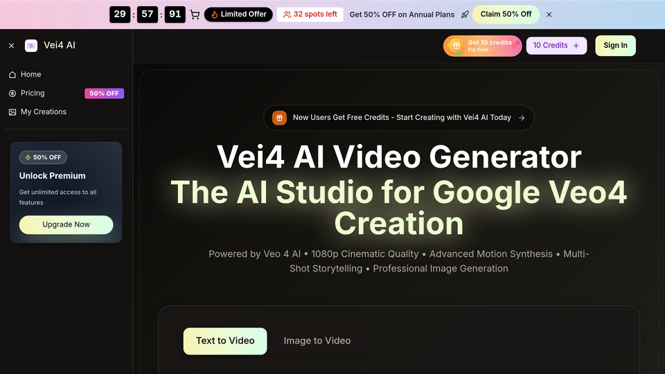 Screenshot of vei4 ai