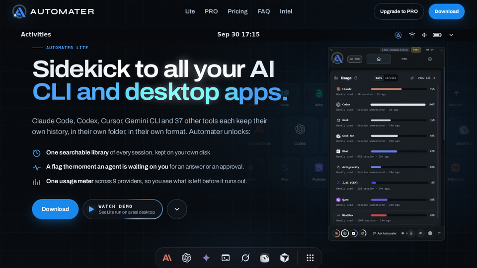 Screenshot of AUTOMATER.ai