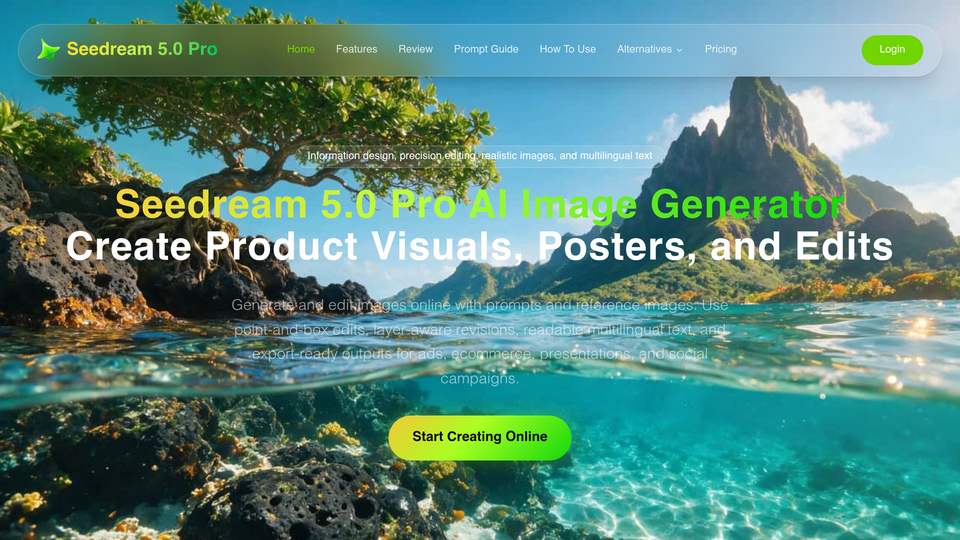 Screenshot of Seedream 5.0 Pro