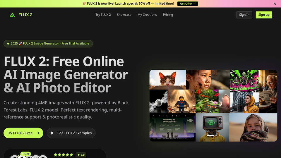 Screenshot of FLUX 2