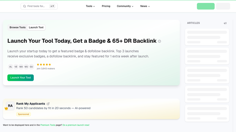 Screenshot of NextGen Tools