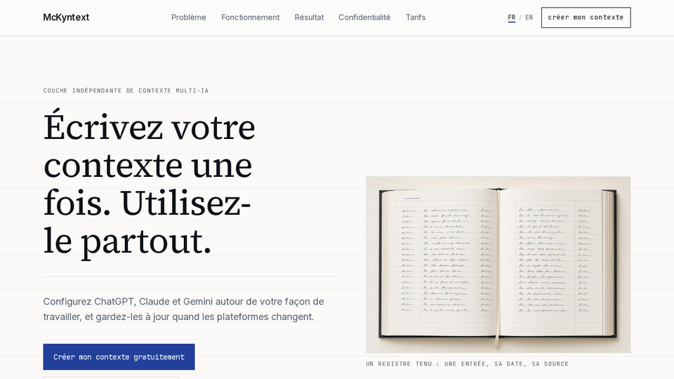 Screenshot of McKyntext