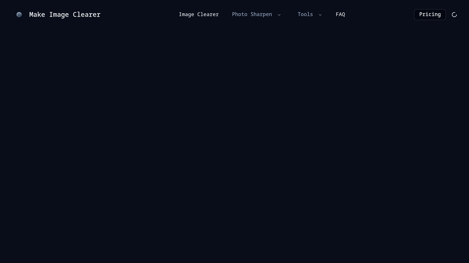Screenshot of Make Image Clearer