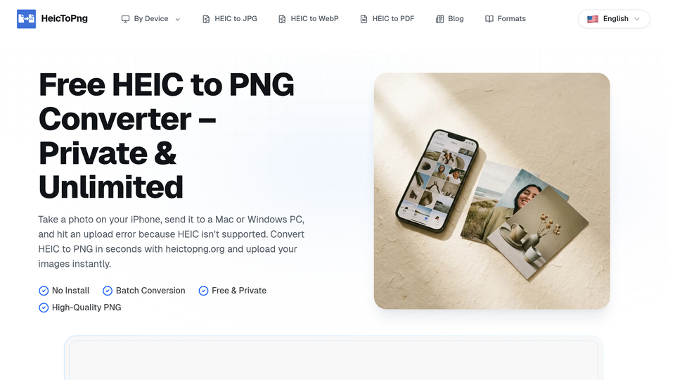 Screenshot of HeicToPng