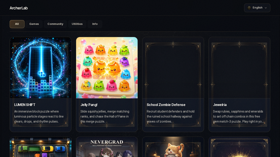 Screenshot of ArcherLab