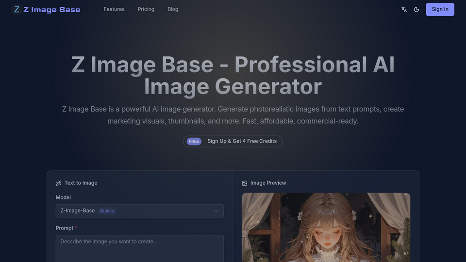 Screenshot of Z-Image Base