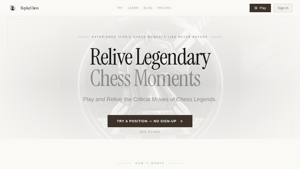Screenshot of ReplayChess