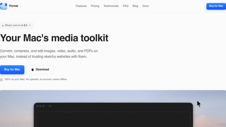 Screenshot of Picmal