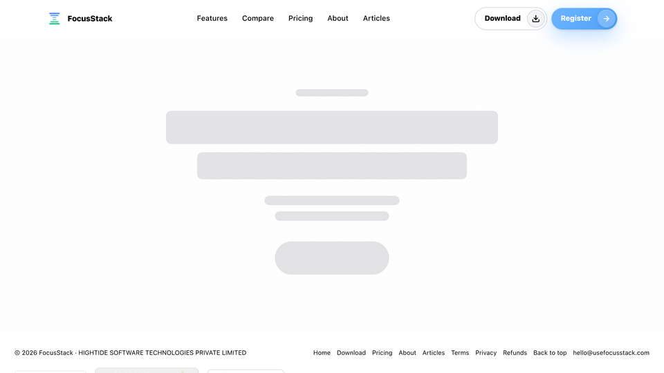 Screenshot of FocusStack