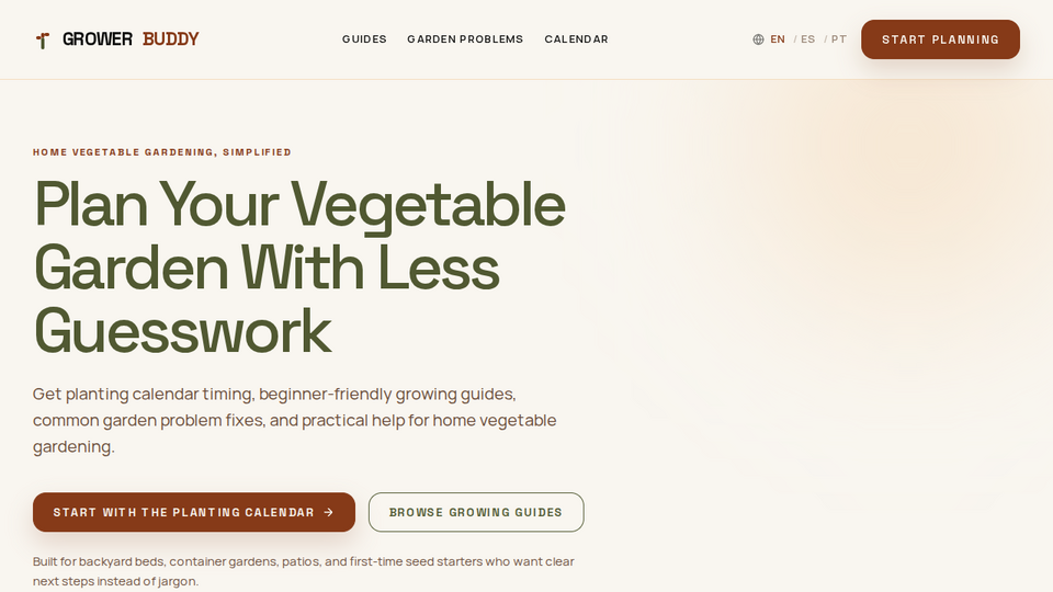 Screenshot of GrowerBuddy