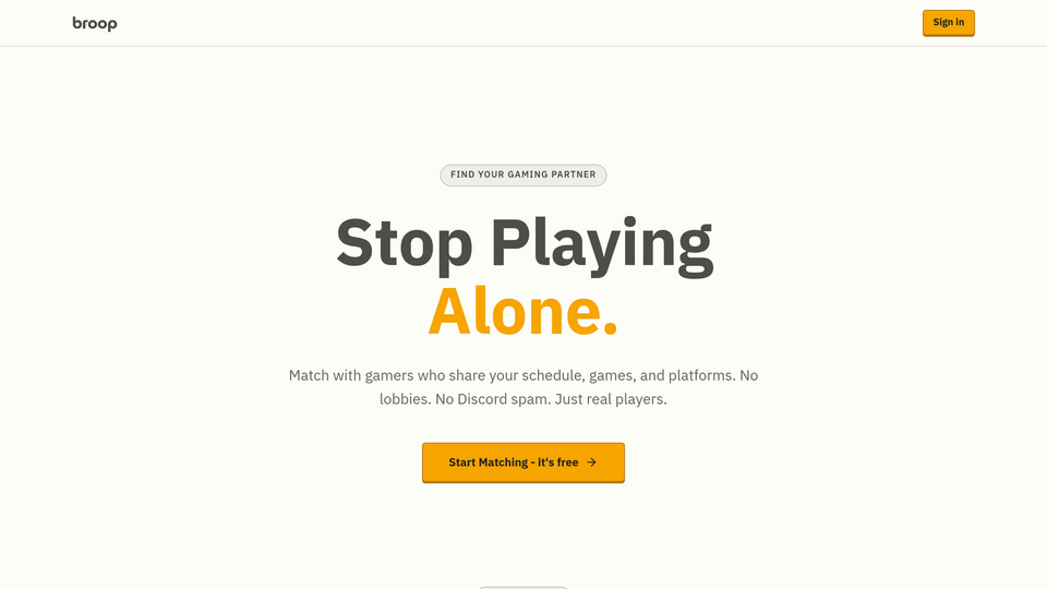 Screenshot of broop