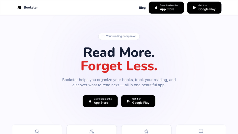 Screenshot of Bookster