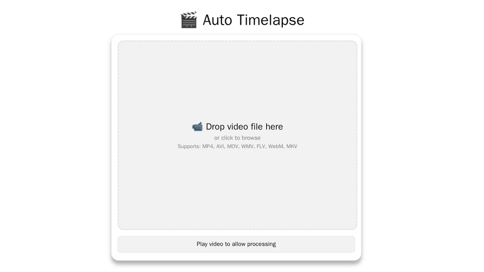 Screenshot of Auto Timelapse
