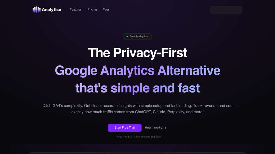 Screenshot of Analytise