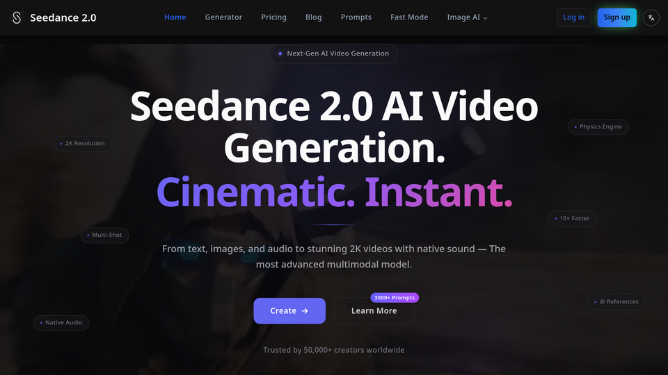 Screenshot of Seedance 2 Pro