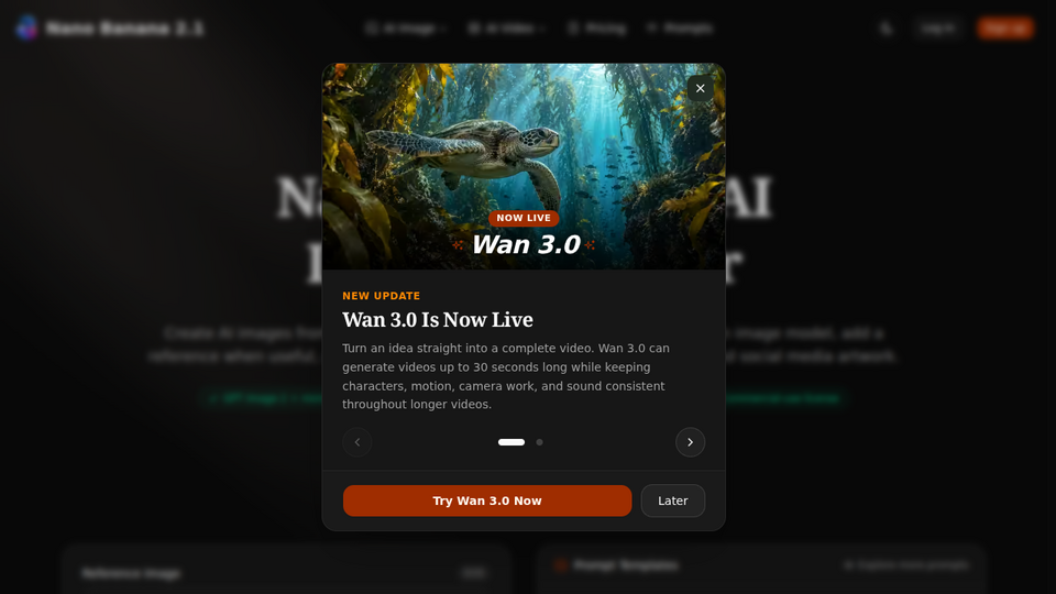 Screenshot of Nano Banana 2.1