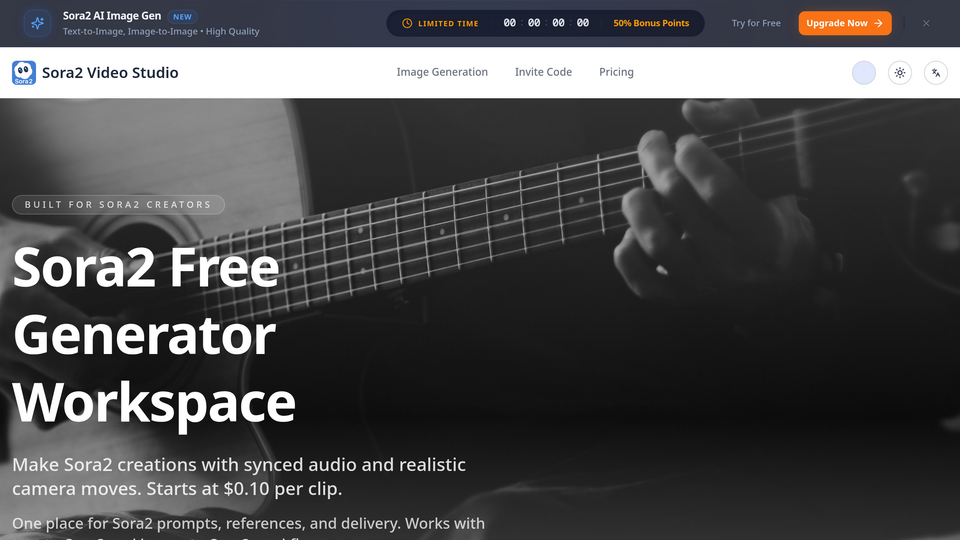 Screenshot of Sora2 Video Studio