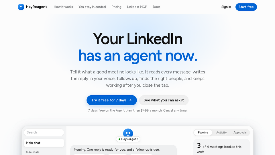 Screenshot of HeyReagent