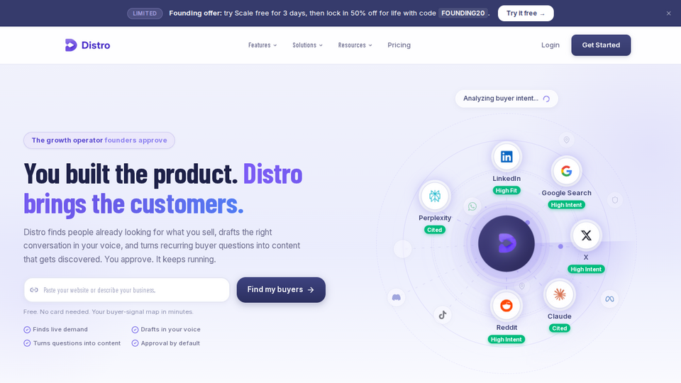 Screenshot of Distro