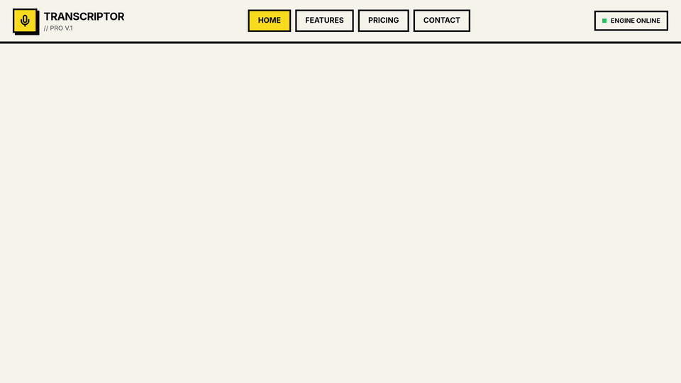 Screenshot of Transcriptor Pro