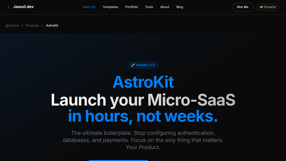 Screenshot of AstroKit