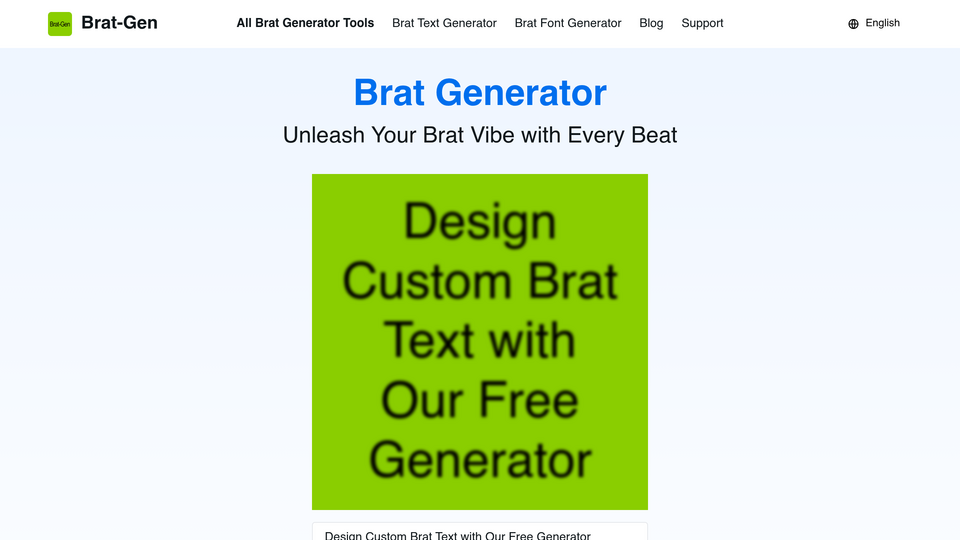 Screenshot of Brat-Gen