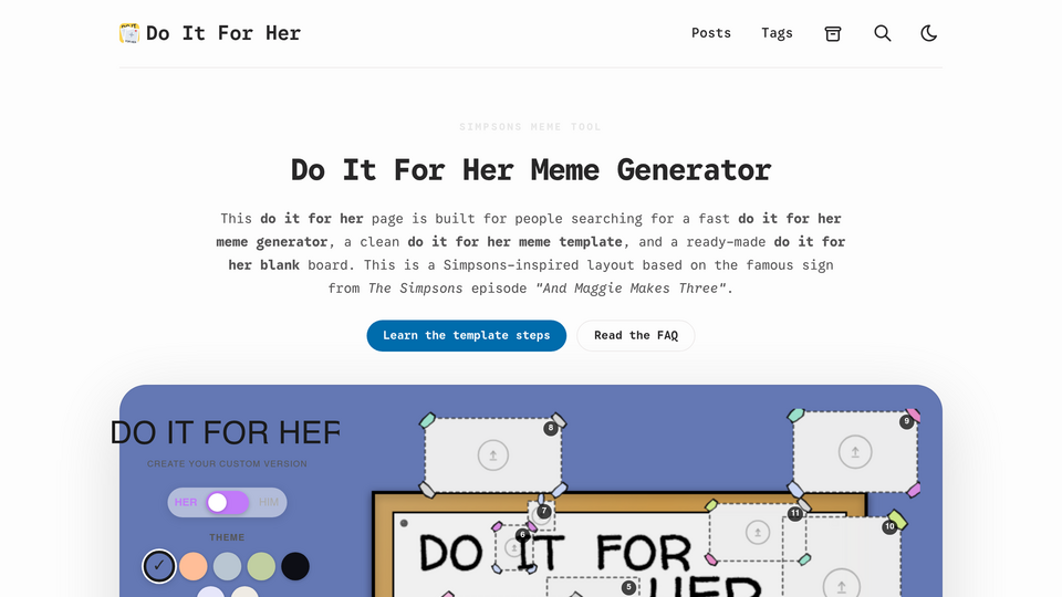 Screenshot of Do It For Her