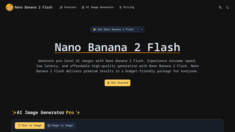 Screenshot of Nano Banana 2 Flash