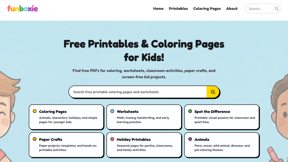 Screenshot of Funboxie