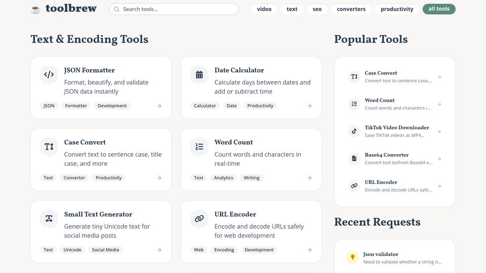 Screenshot of Toolbrew