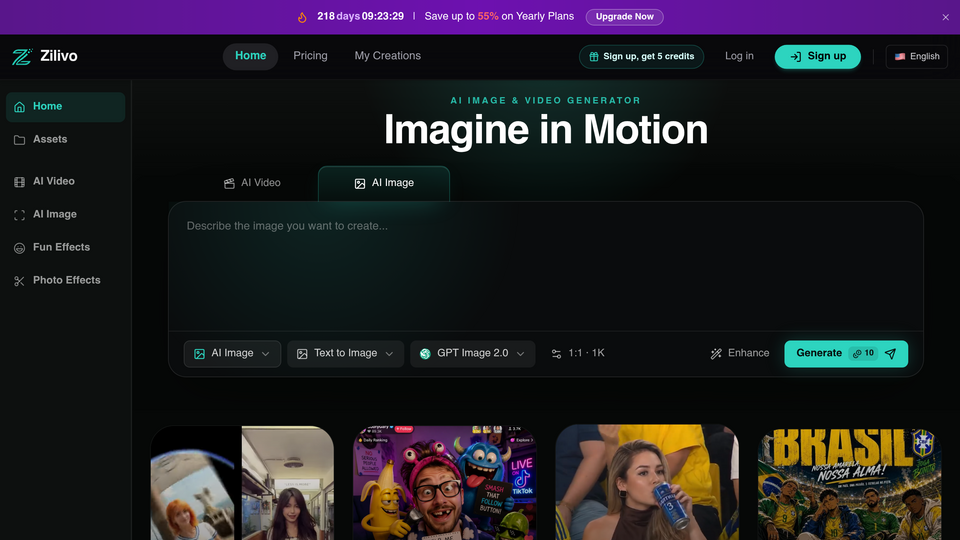 Screenshot of Zilivo AI