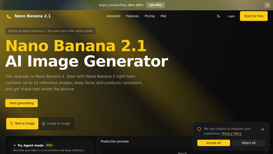 Screenshot of Nano Banana 2.1