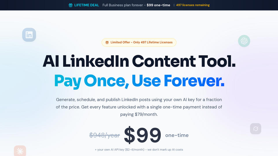 Screenshot of LinkedGrow