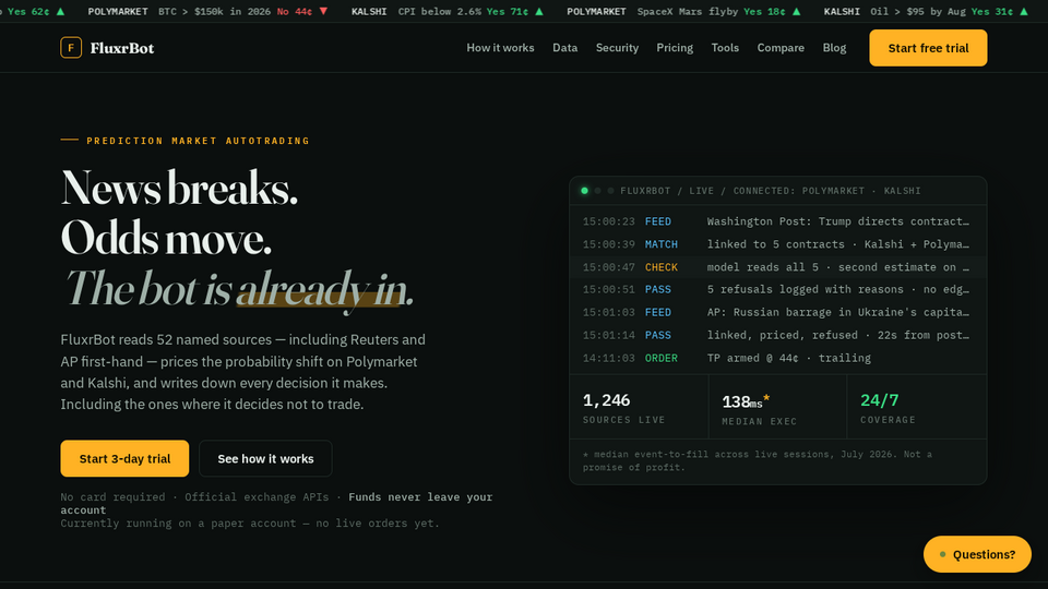 Screenshot of FluxrBot