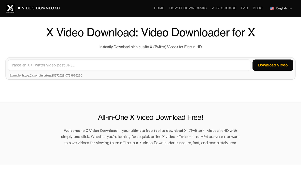 Screenshot of x video download