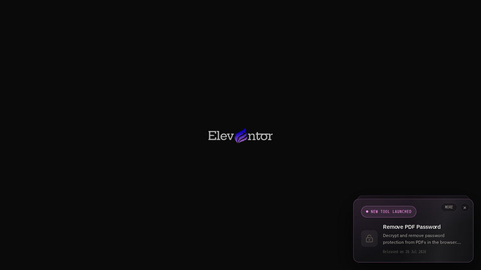 Screenshot of Eleventor Design