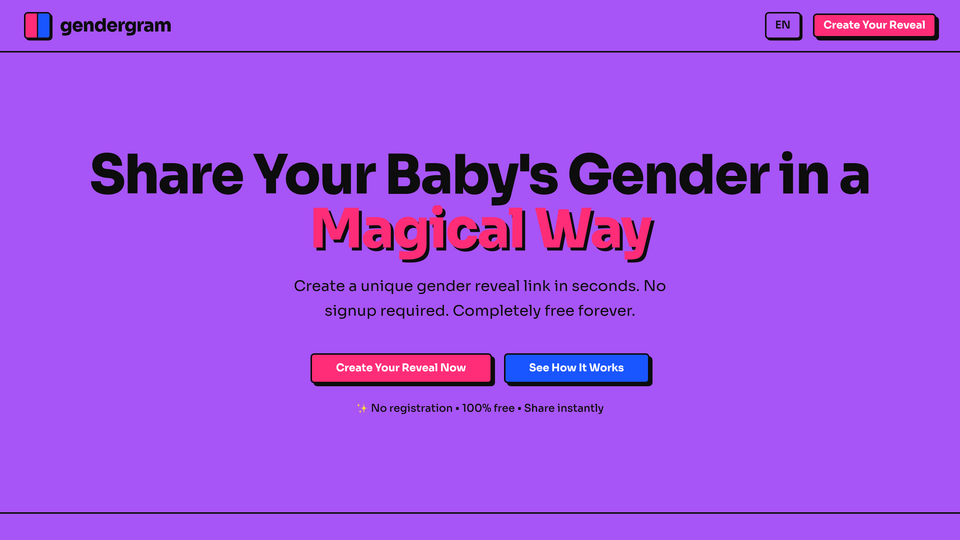 Screenshot of Gendergram
