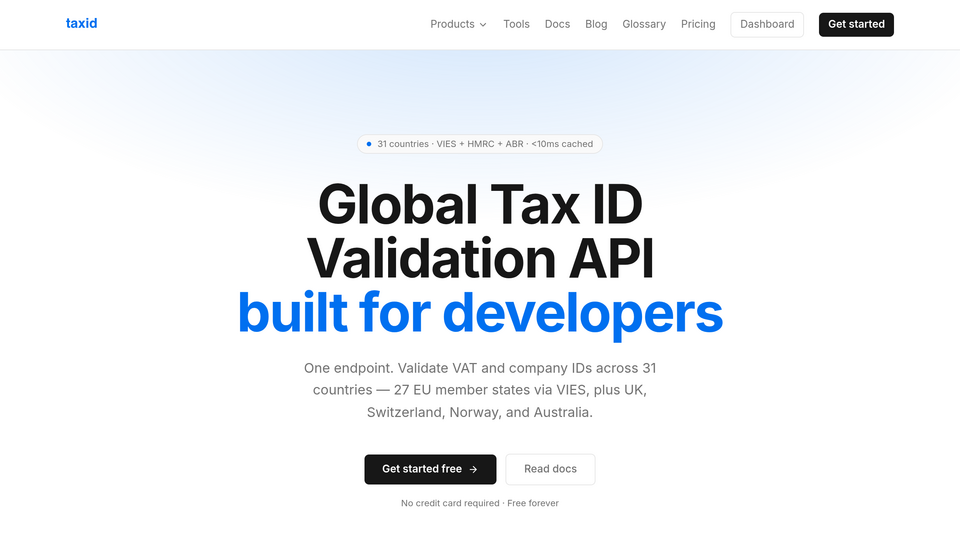 Screenshot of Taxid