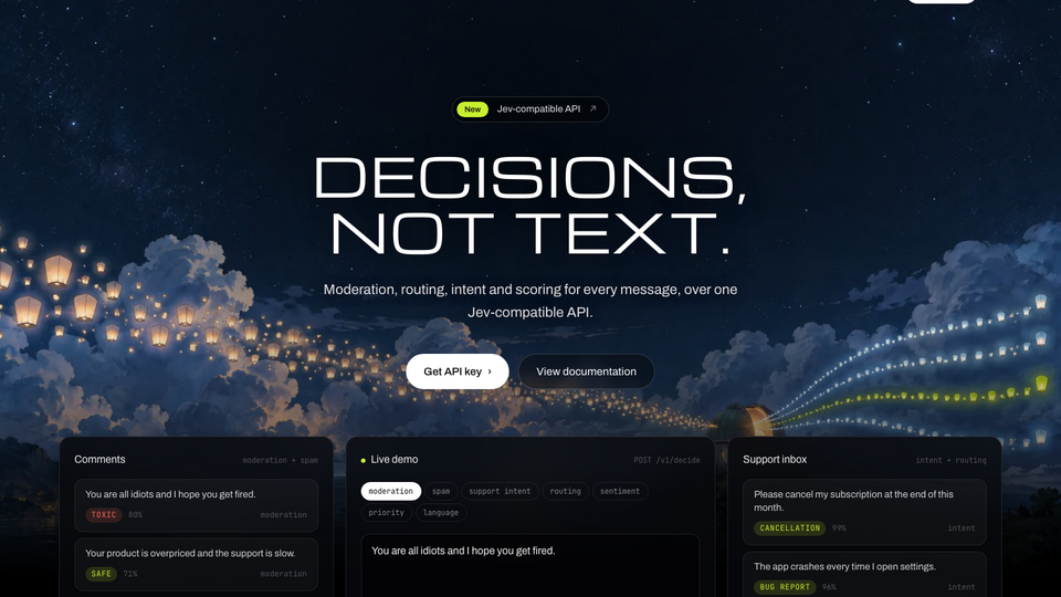 Screenshot of layahost