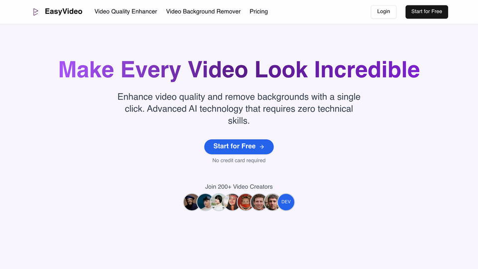 Screenshot of Easy Video