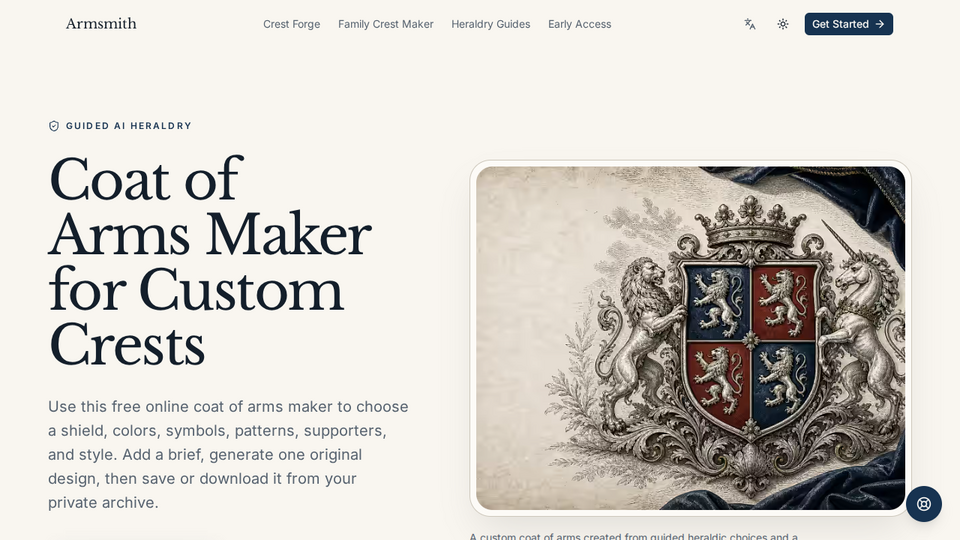 Screenshot of Coat of Arms Maker